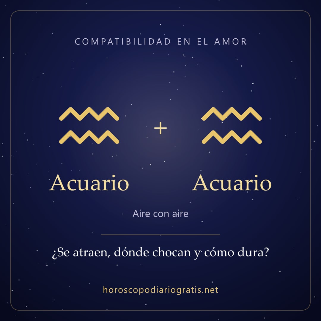 Imagen para compartir: Compatibilidad de Acuario y Acuario