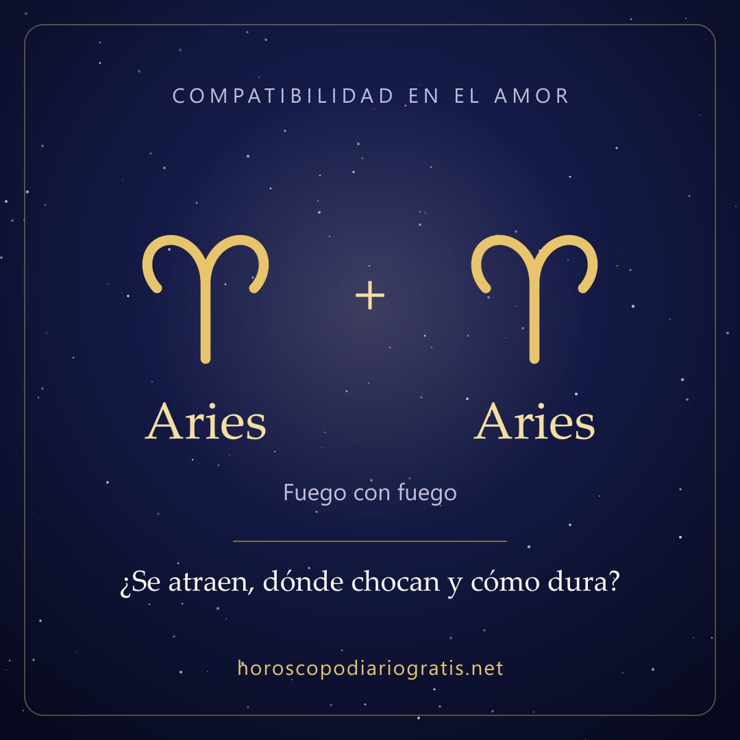 Imagen para compartir: Compatibilidad de Aries y Aries