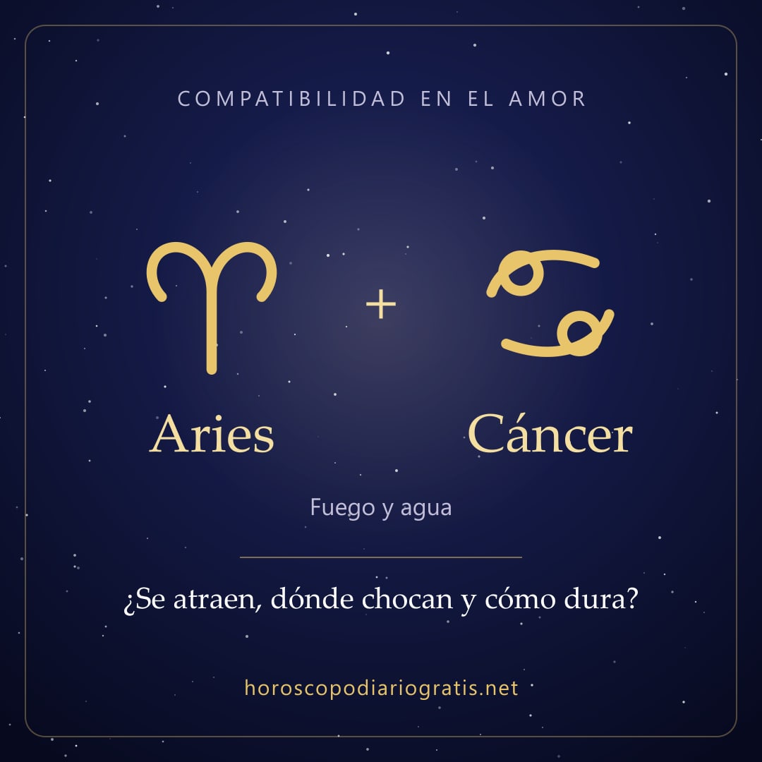 Imagen para compartir: Compatibilidad de Aries y Cáncer