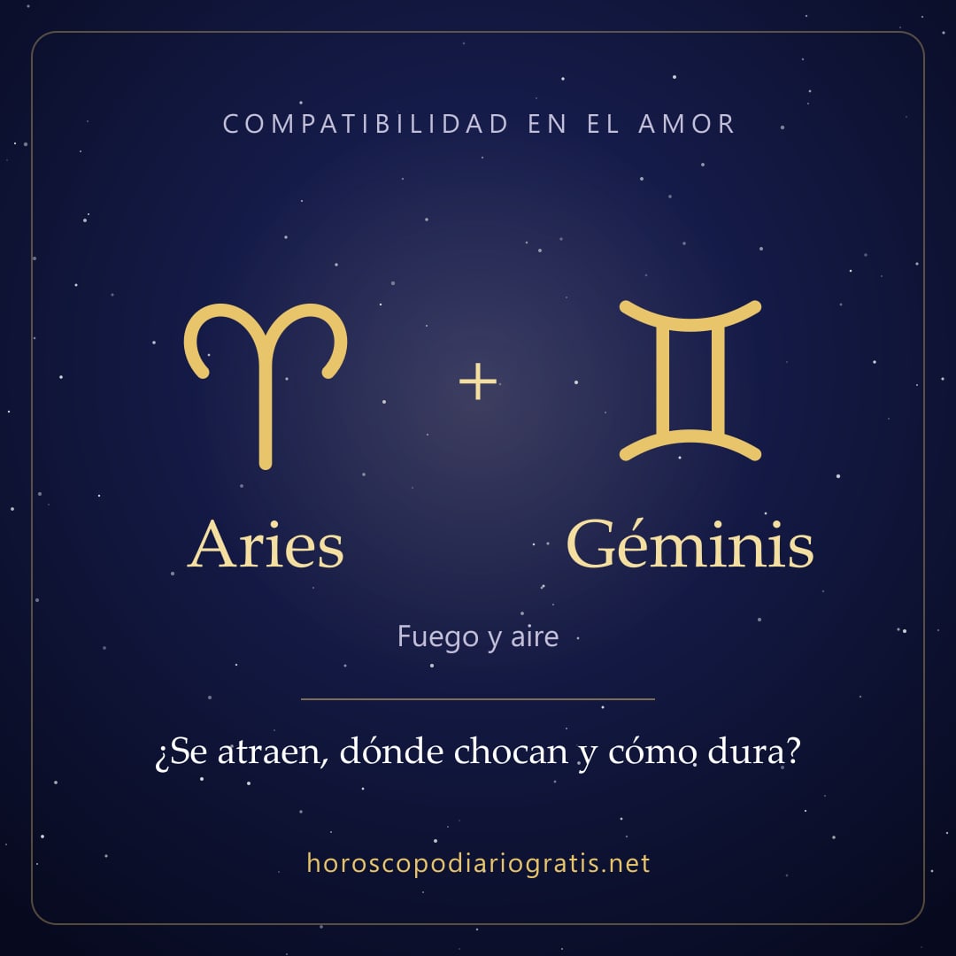 Imagen para compartir: Compatibilidad de Aries y Géminis