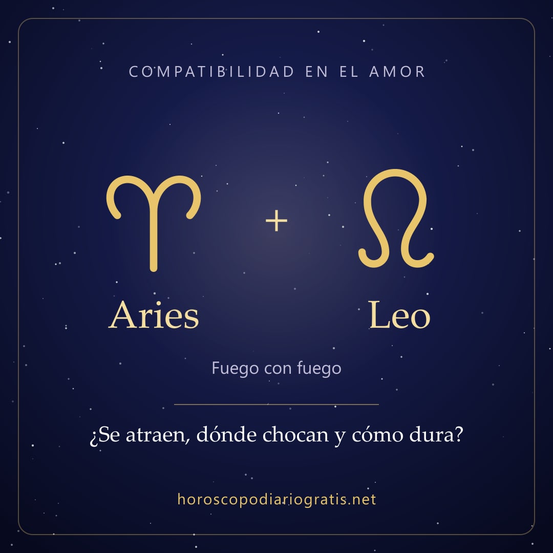 Imagen para compartir: Compatibilidad de Aries y Leo