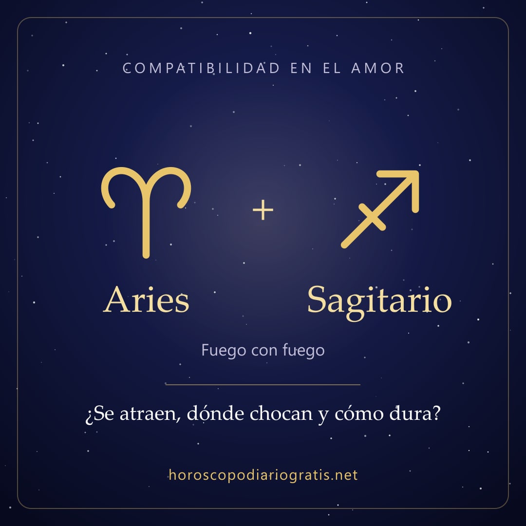 Imagen para compartir: Compatibilidad de Aries y Sagitario