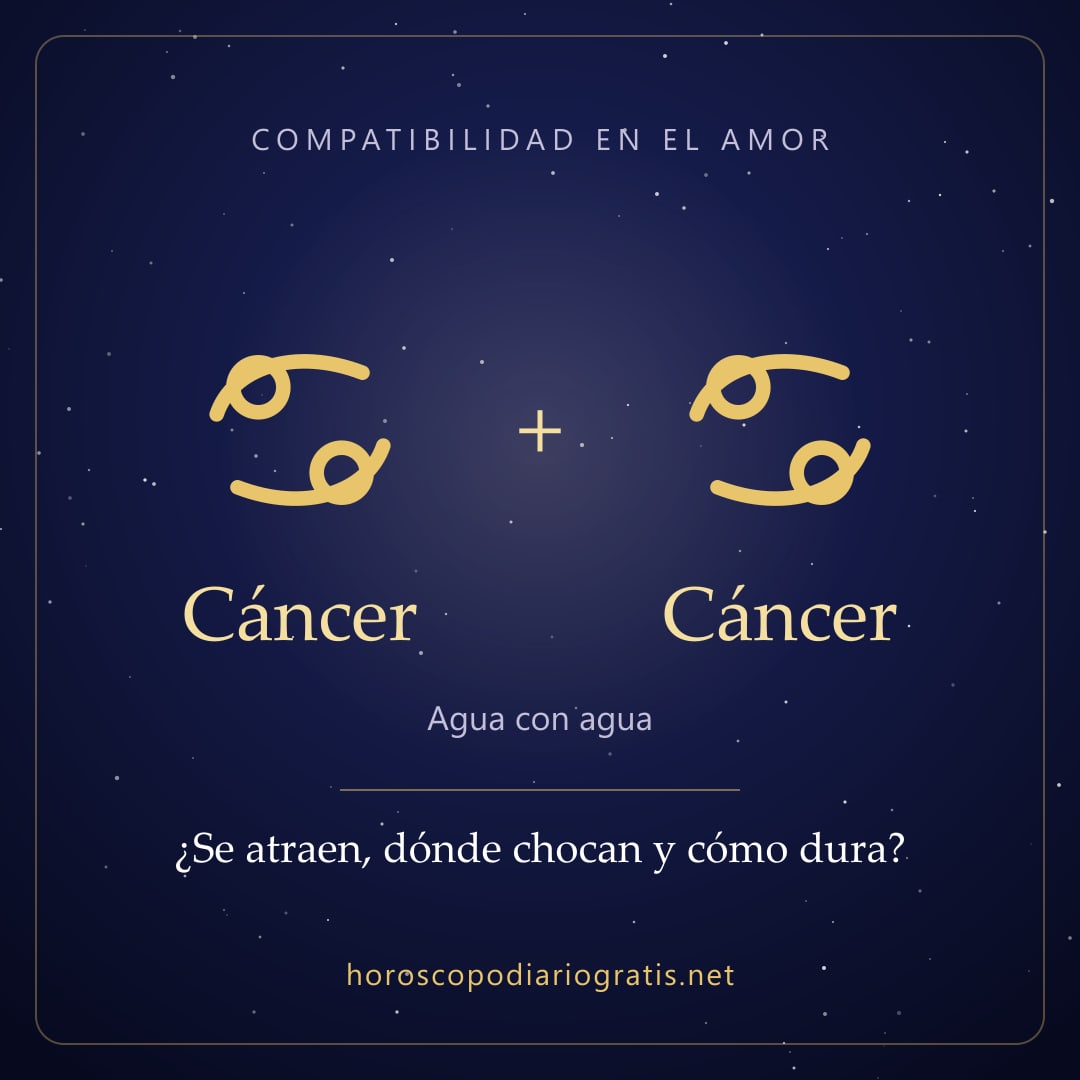 Imagen para compartir: Compatibilidad de Cáncer y Cáncer