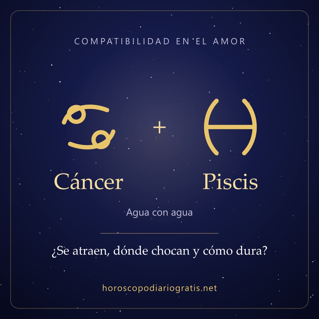 Imagen para compartir: Compatibilidad de Cáncer y Piscis