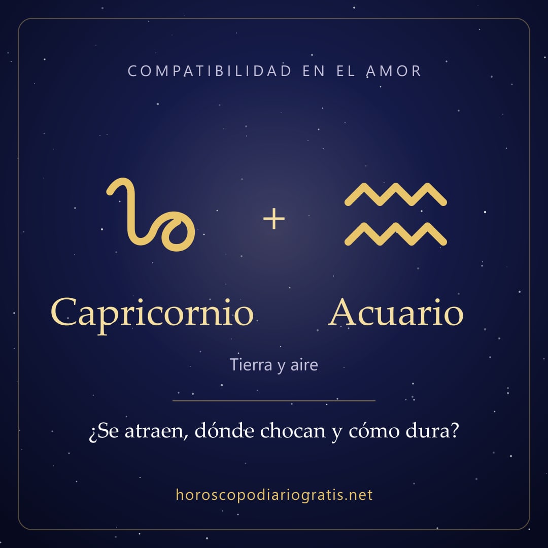 Imagen para compartir: Compatibilidad de Capricornio y Acuario