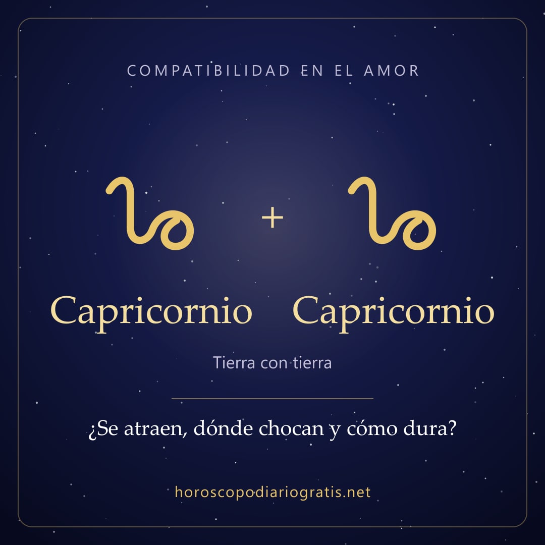 Imagen para compartir: Compatibilidad de Capricornio y Capricornio