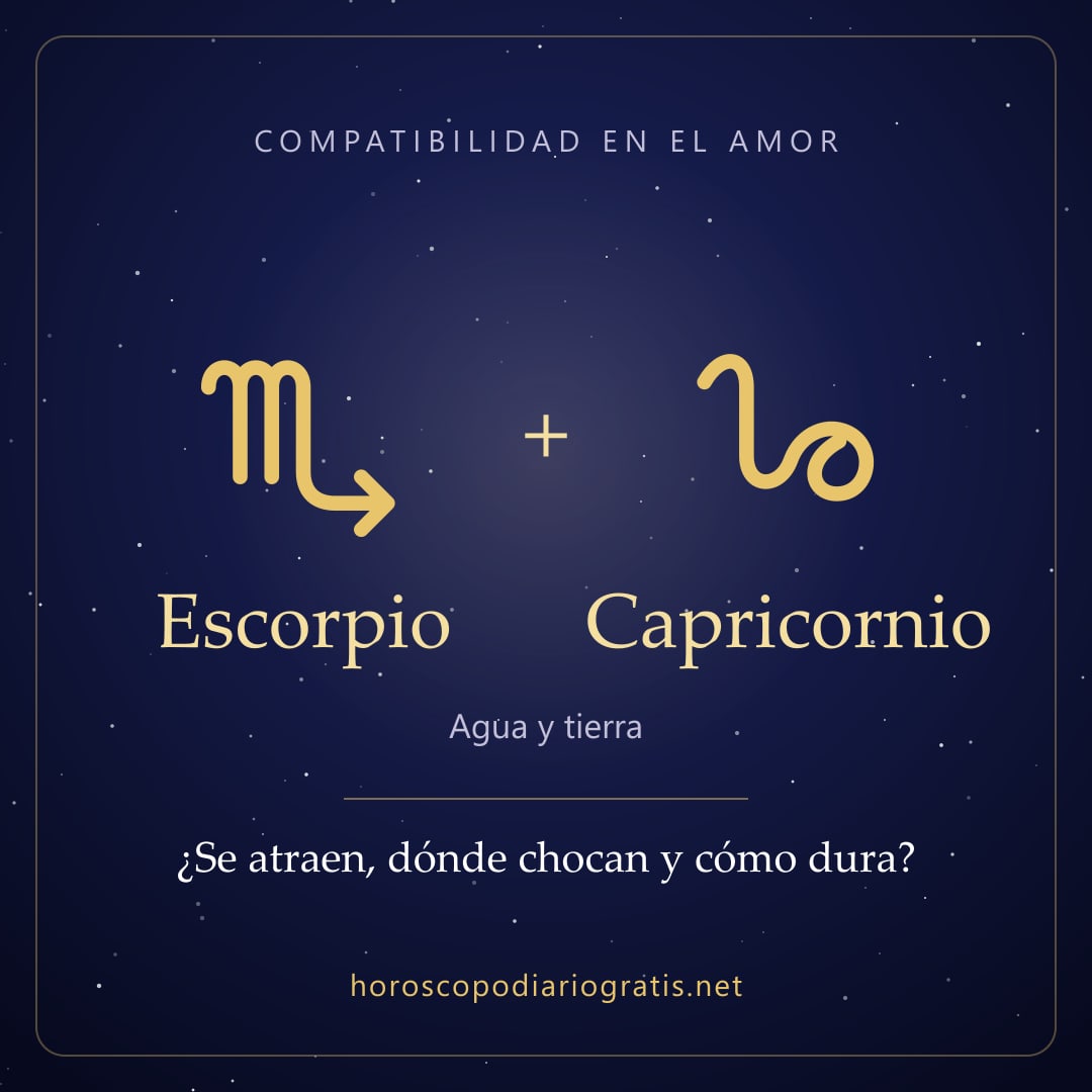 Imagen para compartir: Compatibilidad de Escorpio y Capricornio
