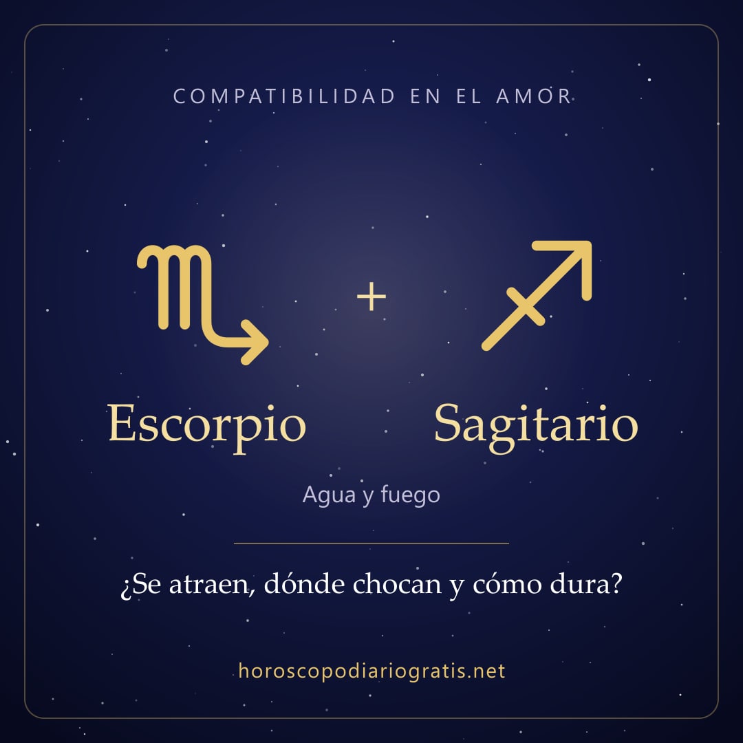 Imagen para compartir: Compatibilidad de Escorpio y Sagitario