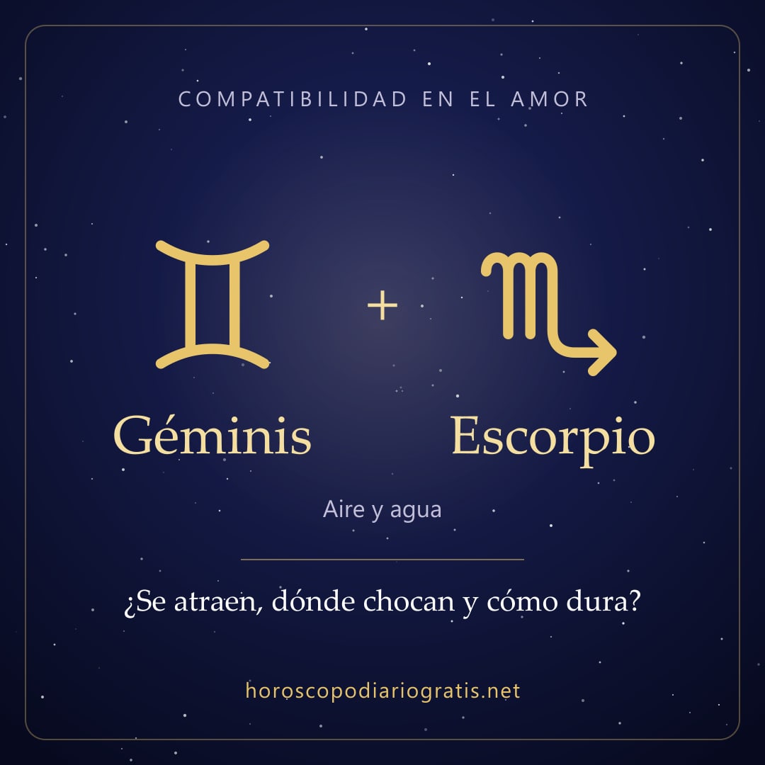 Imagen para compartir: Compatibilidad de Géminis y Escorpio