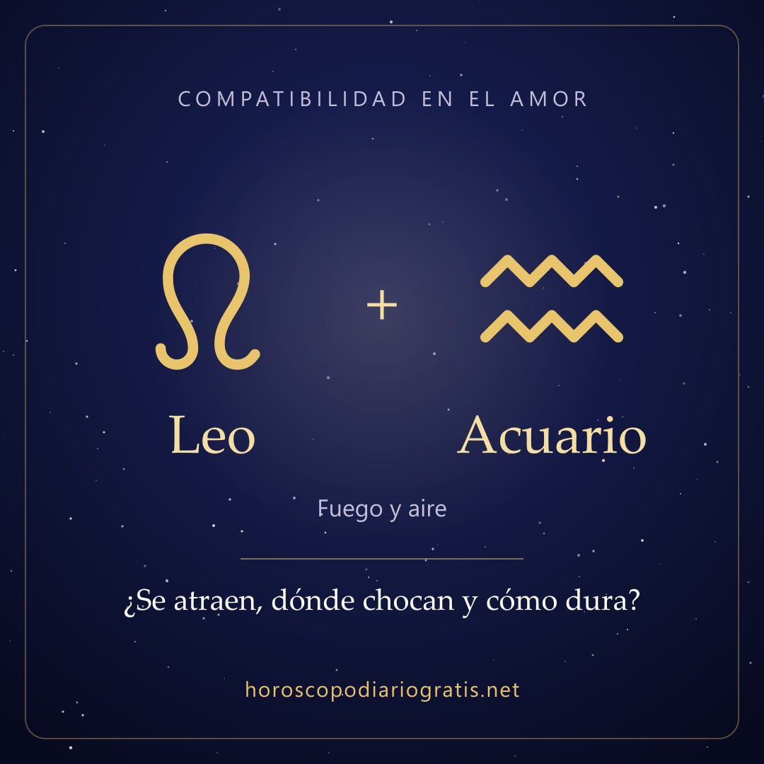 Imagen para compartir: Compatibilidad de Leo y Acuario