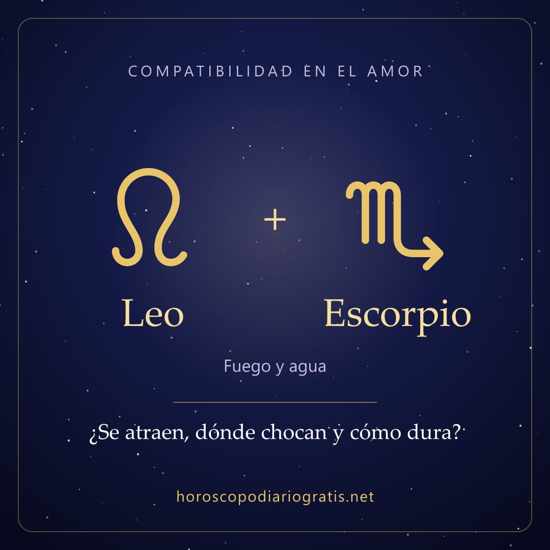 Imagen para compartir: Compatibilidad de Leo y Escorpio