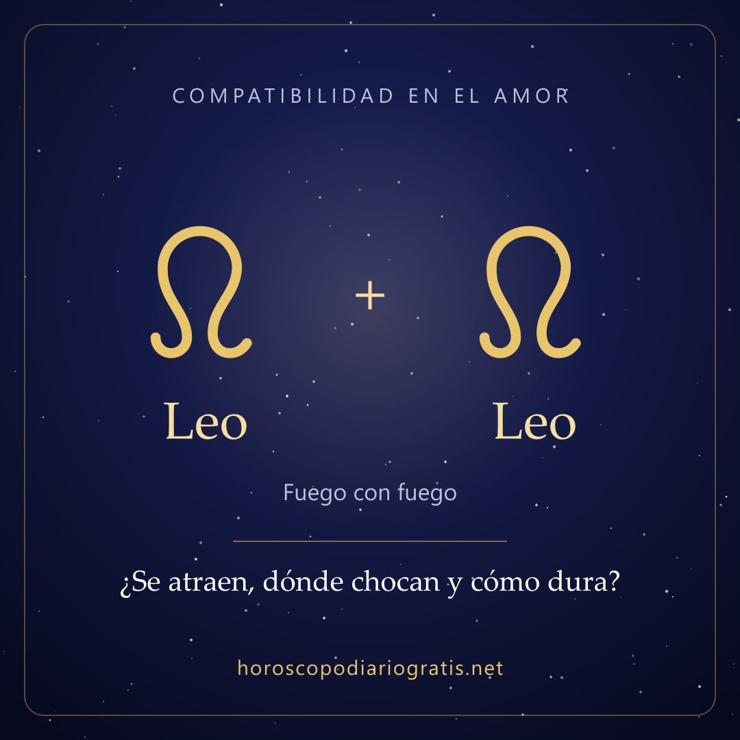 Imagen para compartir: Compatibilidad de Leo y Leo