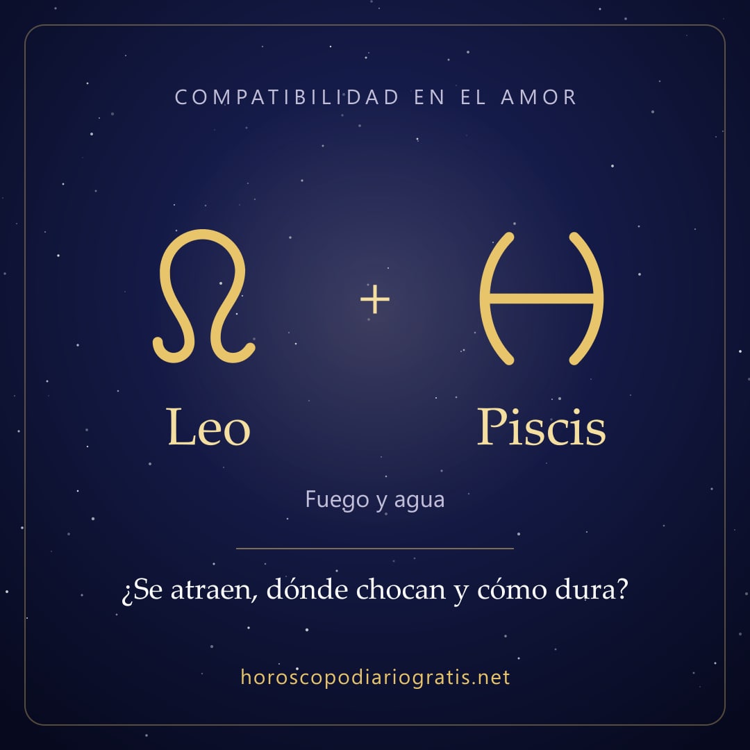 Imagen para compartir: Compatibilidad de Leo y Piscis