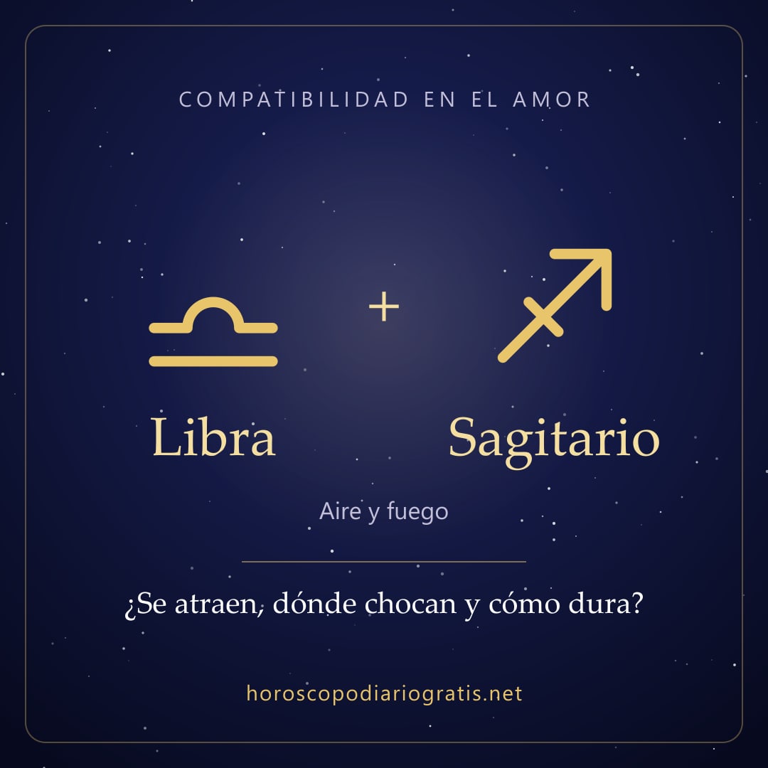 Imagen para compartir: Compatibilidad de Libra y Sagitario