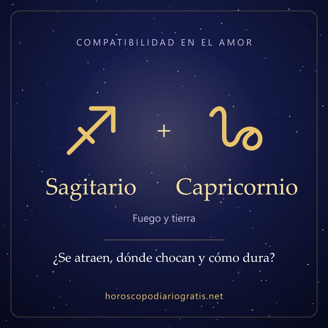 Imagen para compartir: Compatibilidad de Sagitario y Capricornio