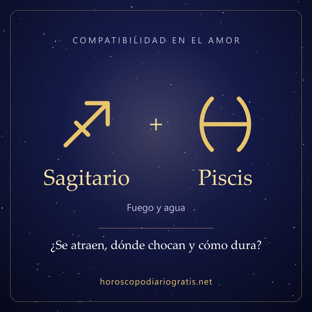 Imagen para compartir: Compatibilidad de Sagitario y Piscis