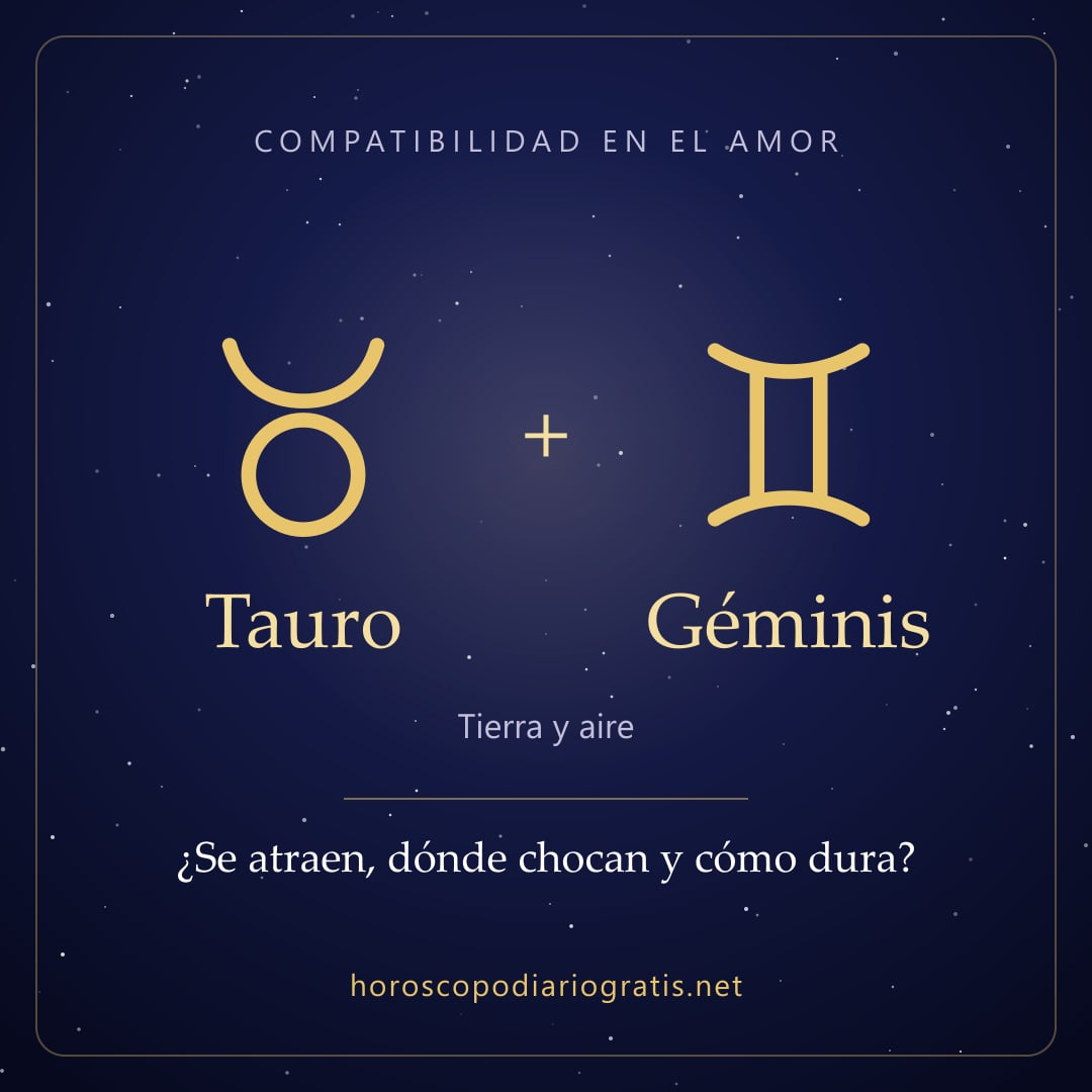 Imagen para compartir: Compatibilidad de Tauro y Géminis