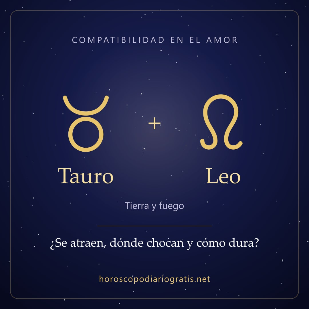 Imagen para compartir: Compatibilidad de Tauro y Leo