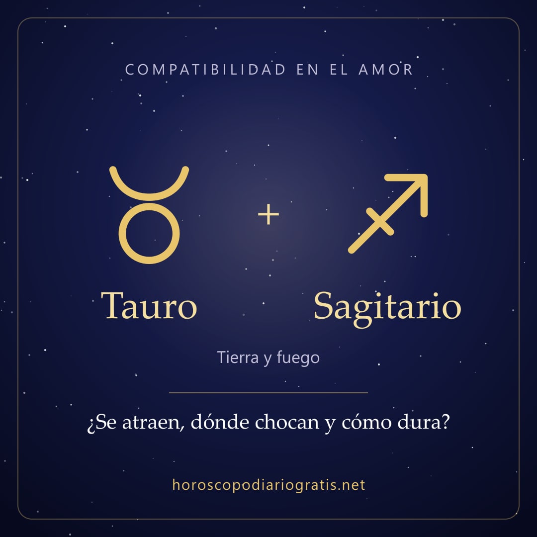 Imagen para compartir: Compatibilidad de Tauro y Sagitario